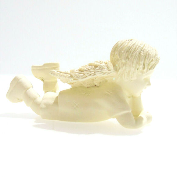 NEW Miniature ANGELSTAR FIGURINE 'Now What" Mountain Angel Boy Laying Down 2.25" - Picture 5 of 6